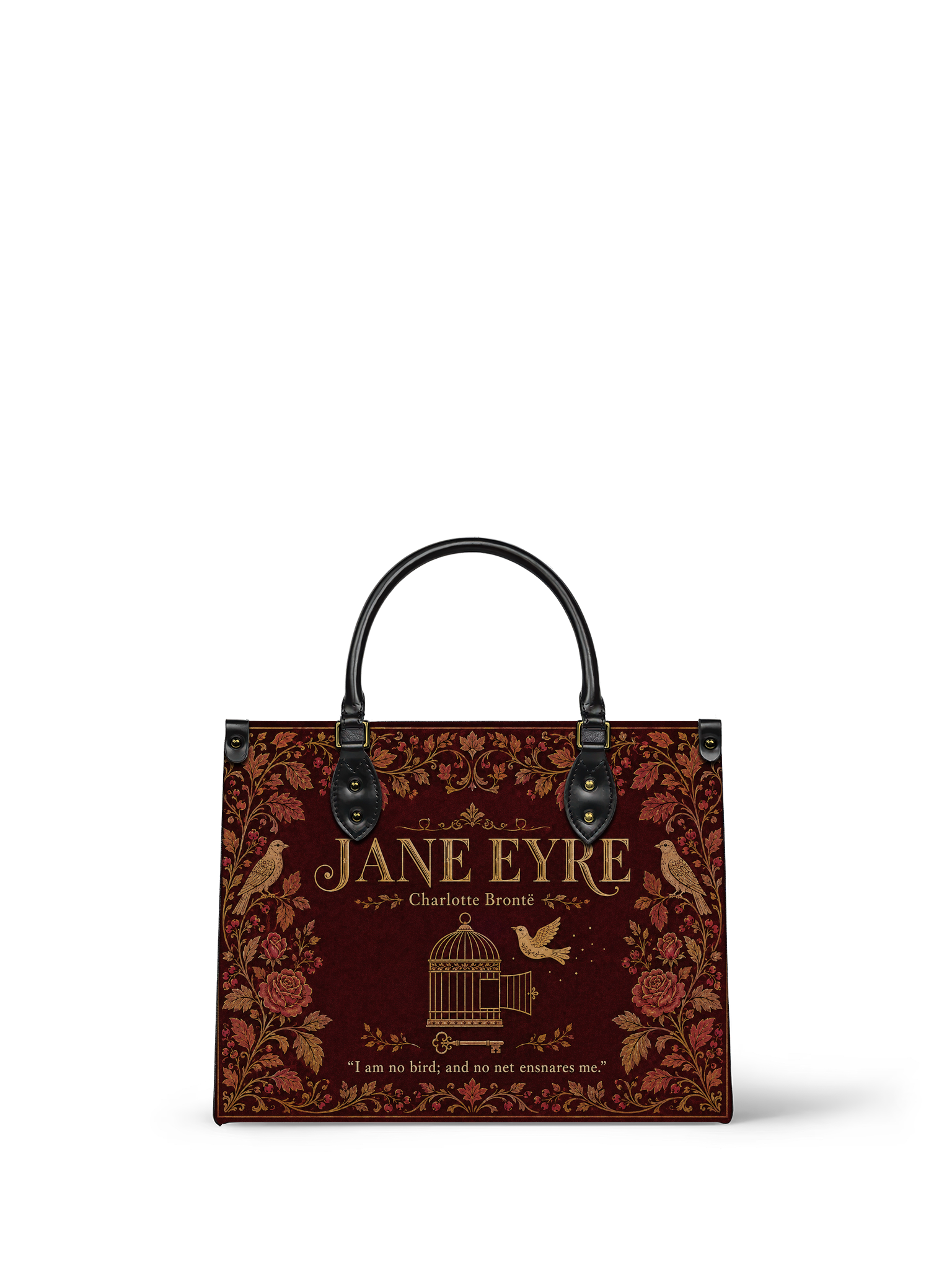 "Jane Eyre" Thornfield Garden Leather Handbag