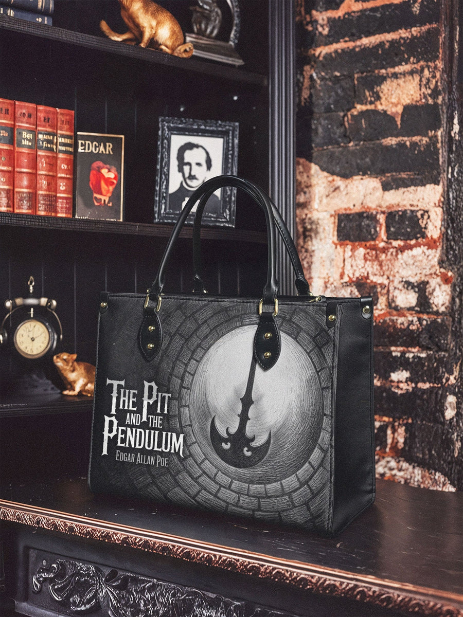 "The Pit And The Pendulum" Leather Handbag
