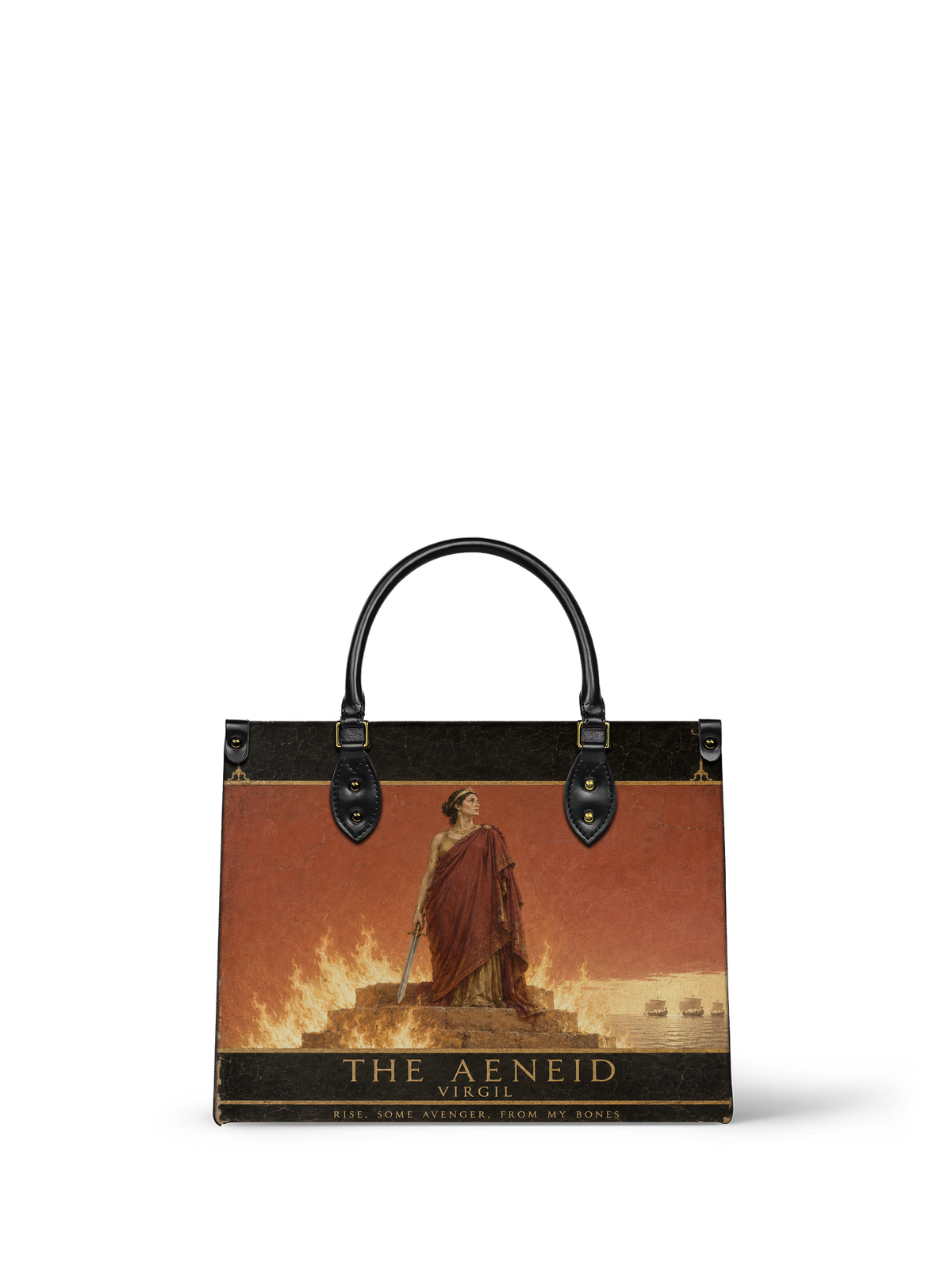 "The Aeneid" Leather Handbag