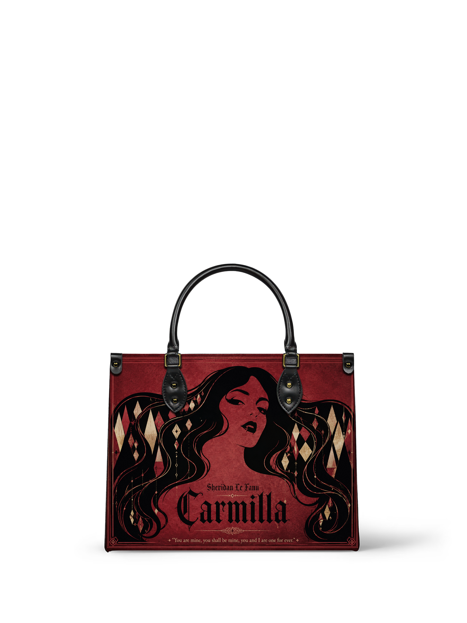 "Carmilla" Crimson Bride Leather Handbag