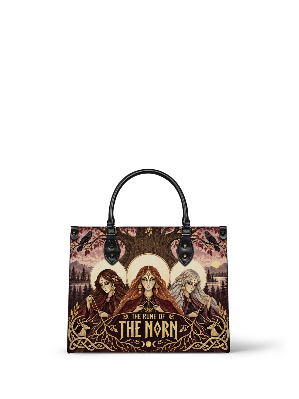 "The Rune of the Norn" Leather Handbag