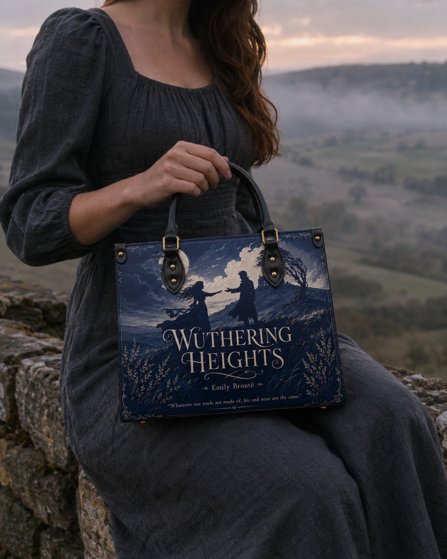 "Wuthering Heights" Windswept Moors Leather Handbag