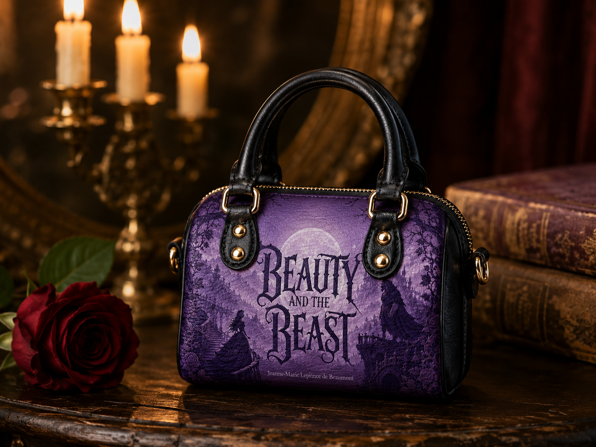 "Beauty and the Beast" Moonlit Rose Mini Satchel
