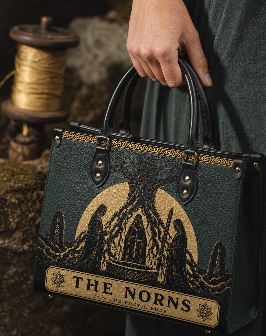 "The Norns" Leather Handbag
