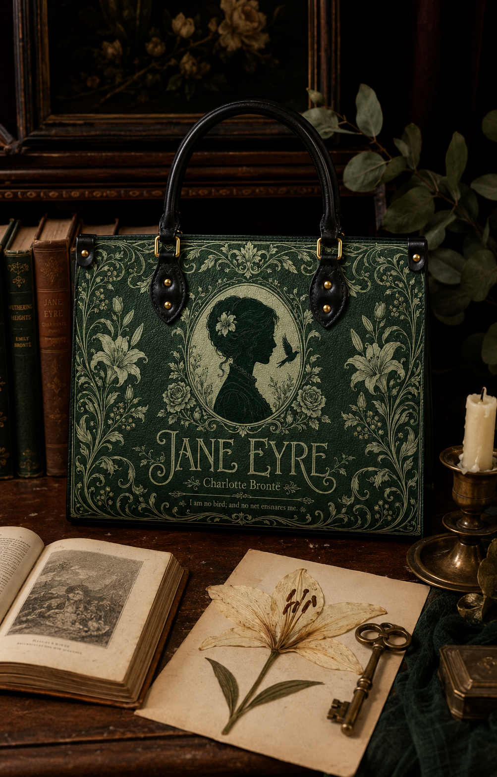 "Jane Eyre" Ivy Hall Leather Handbag