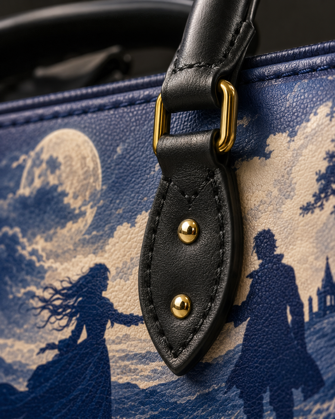 "Wuthering Heights" Windswept Moors Leather Handbag