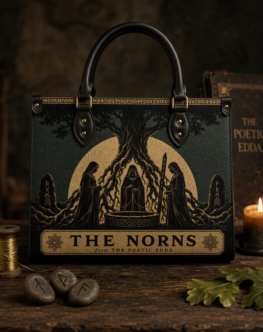 "The Norns" Leather Handbag