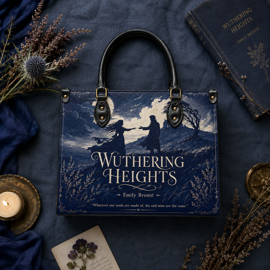 "Wuthering Heights" Windswept Moors Leather Handbag
