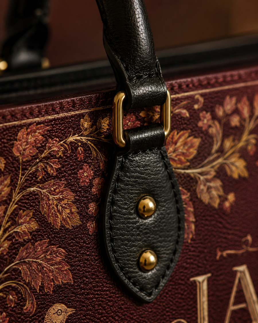 "Jane Eyre" Thornfield Garden Leather Handbag