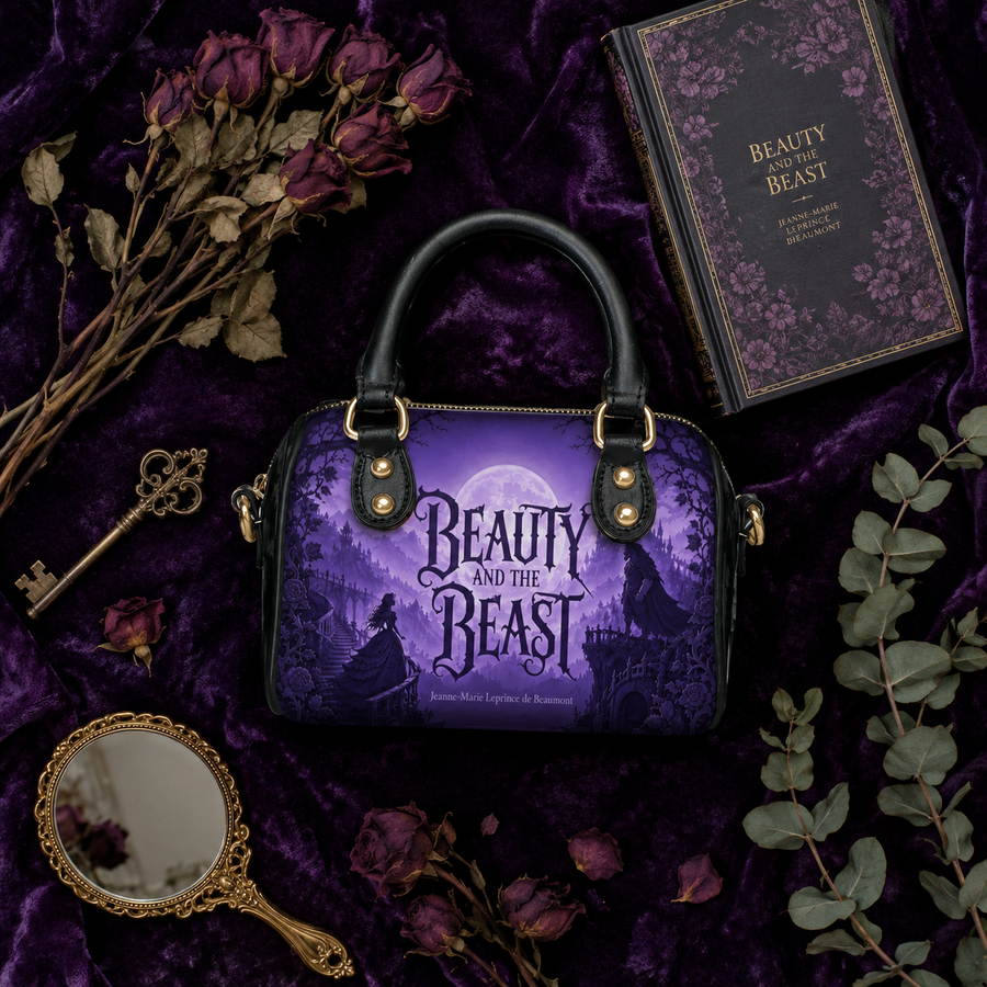 "Beauty and the Beast" Moonlit Rose Mini Satchel
