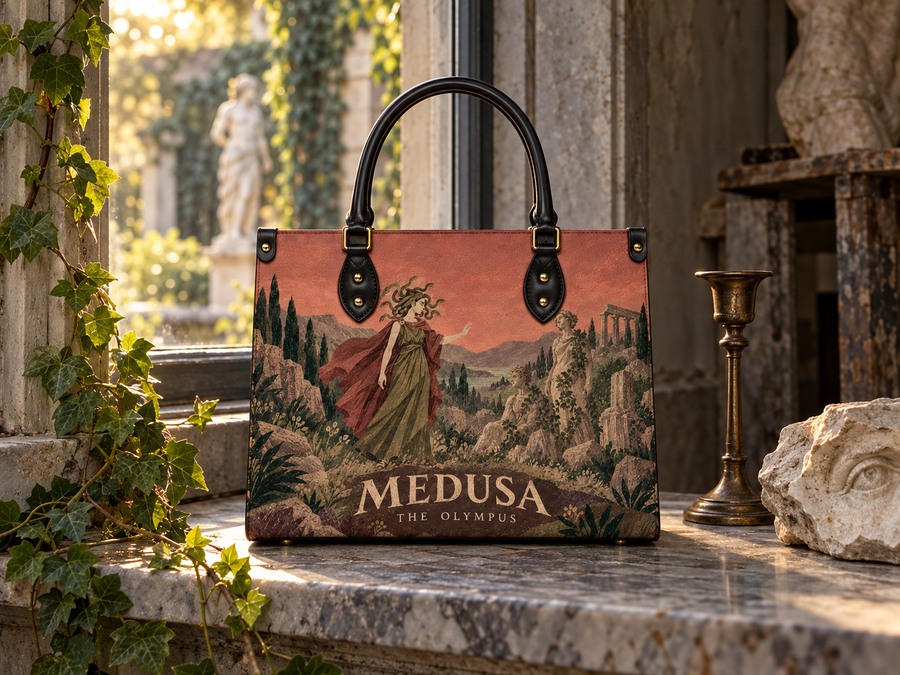 "Medusa" Leather Handbag