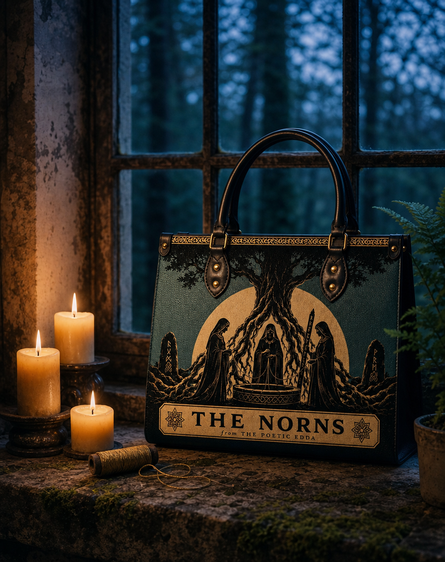 "The Norns" Leather Handbag