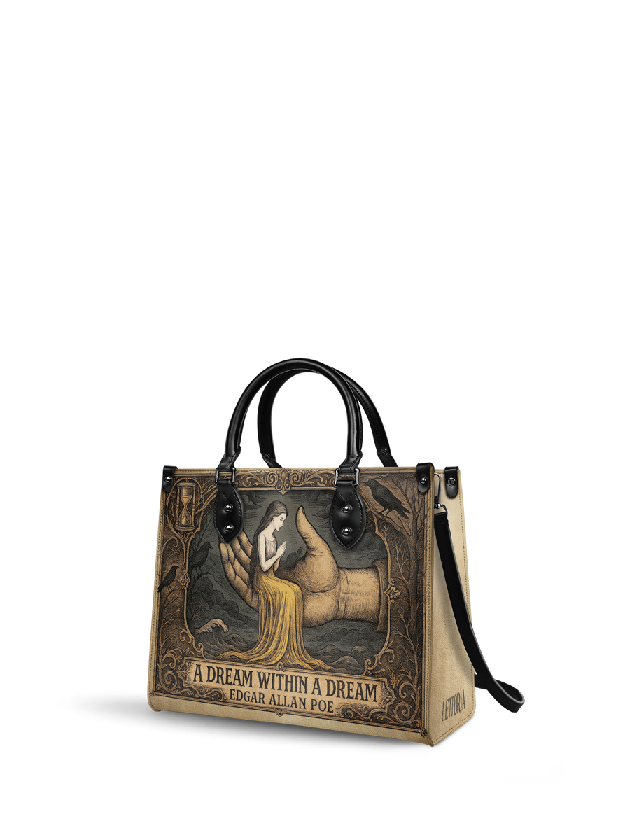 "A Dream Within A Dream" - Black Interior - Leather Handbag