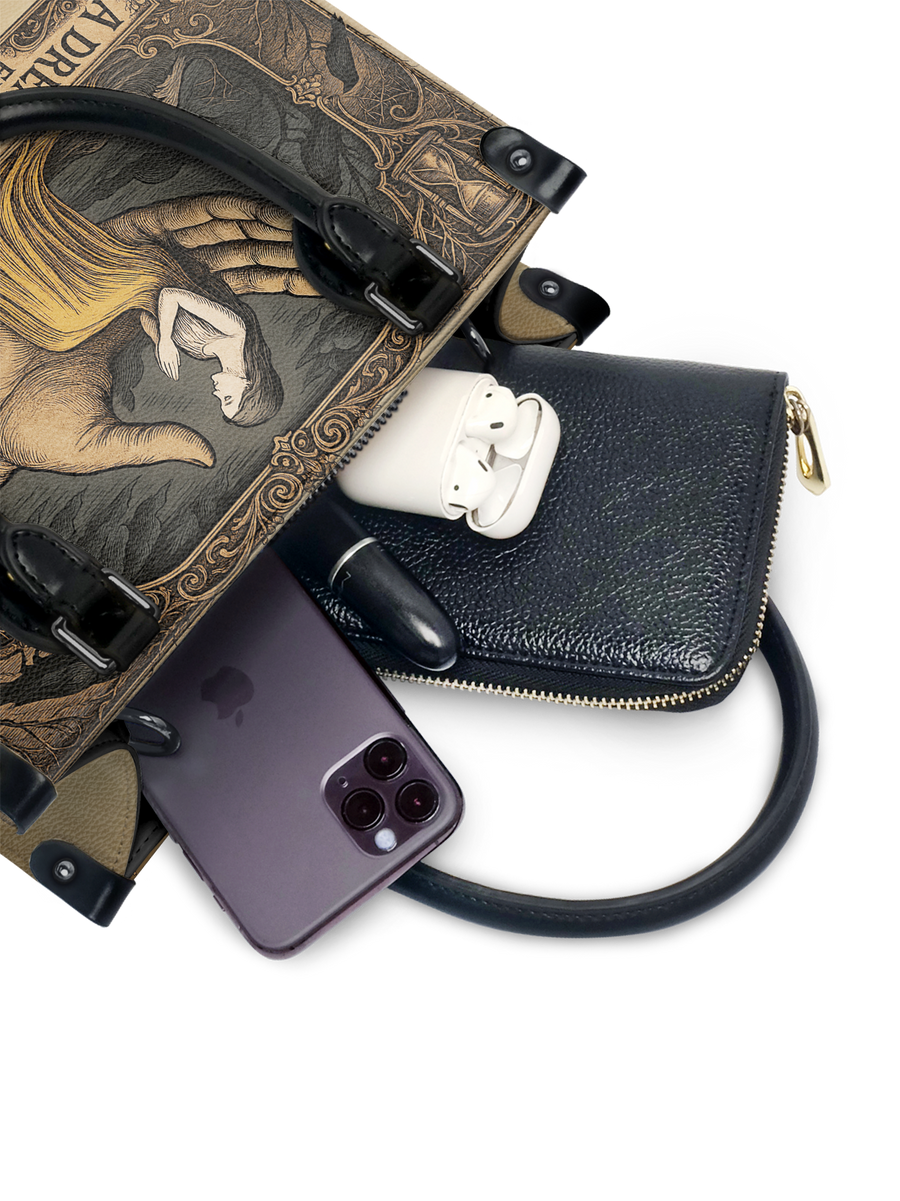 "A Dream Within A Dream" - Black Interior - Small Leather Handbag