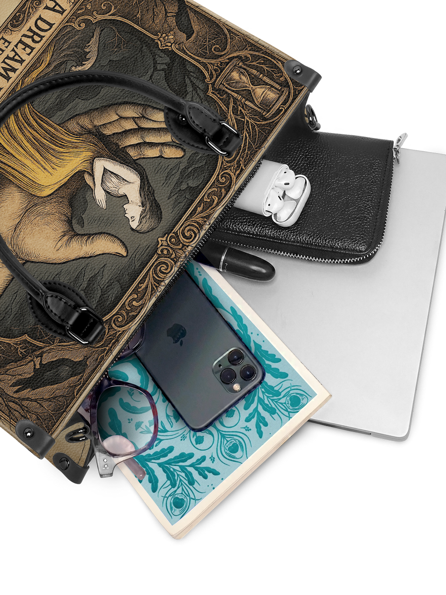 "A Dream Within A Dream" - Black Interior - Leather Handbag