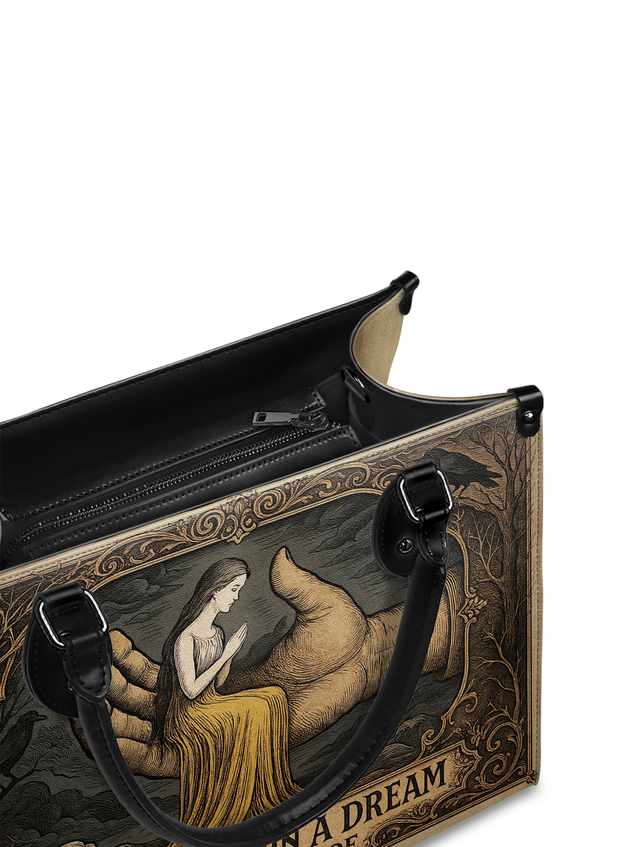 "A Dream Within A Dream" - Black Interior - Leather Handbag