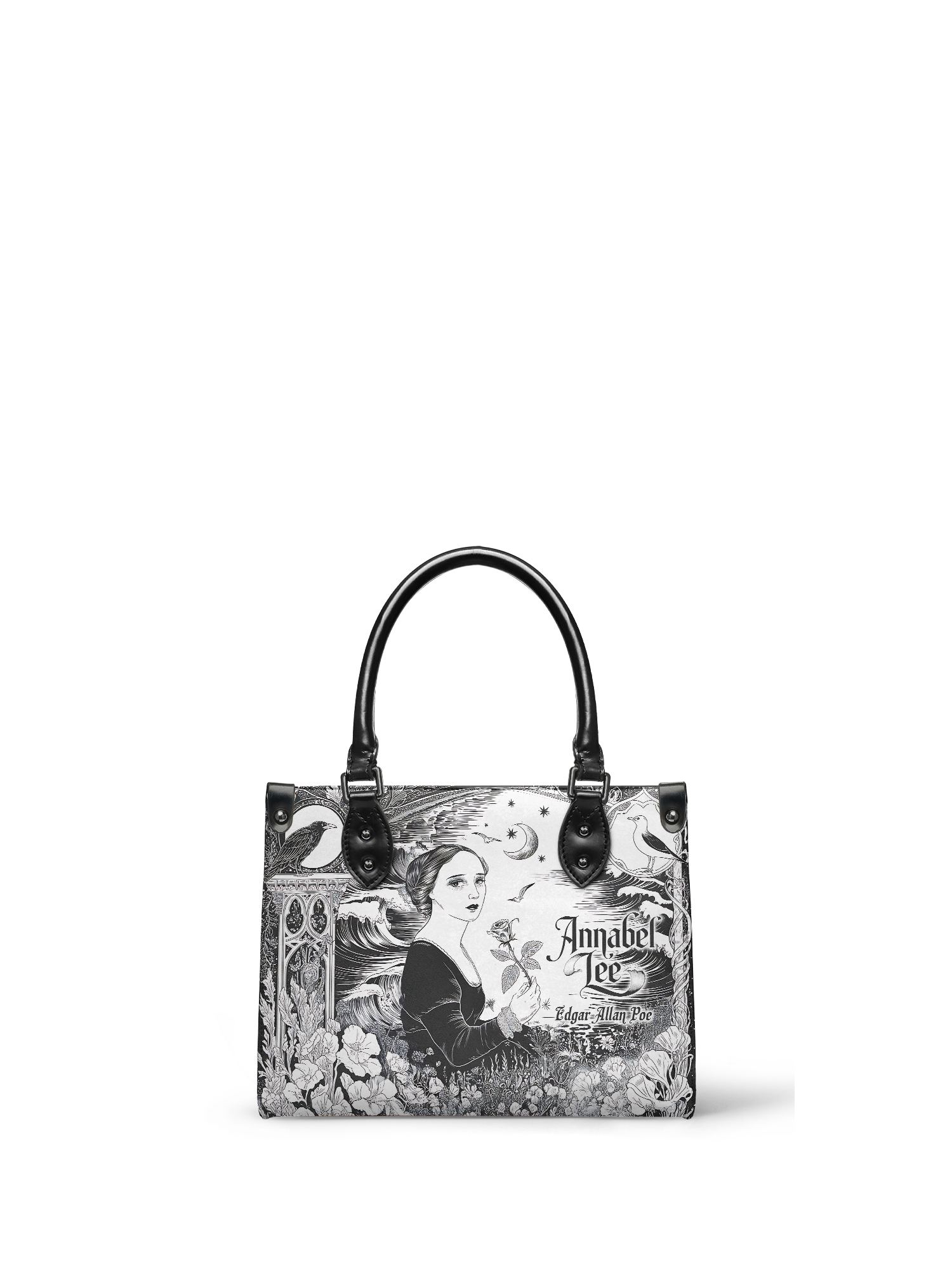 "Annabel Lee" - Black Interior - Small Leather Handbag