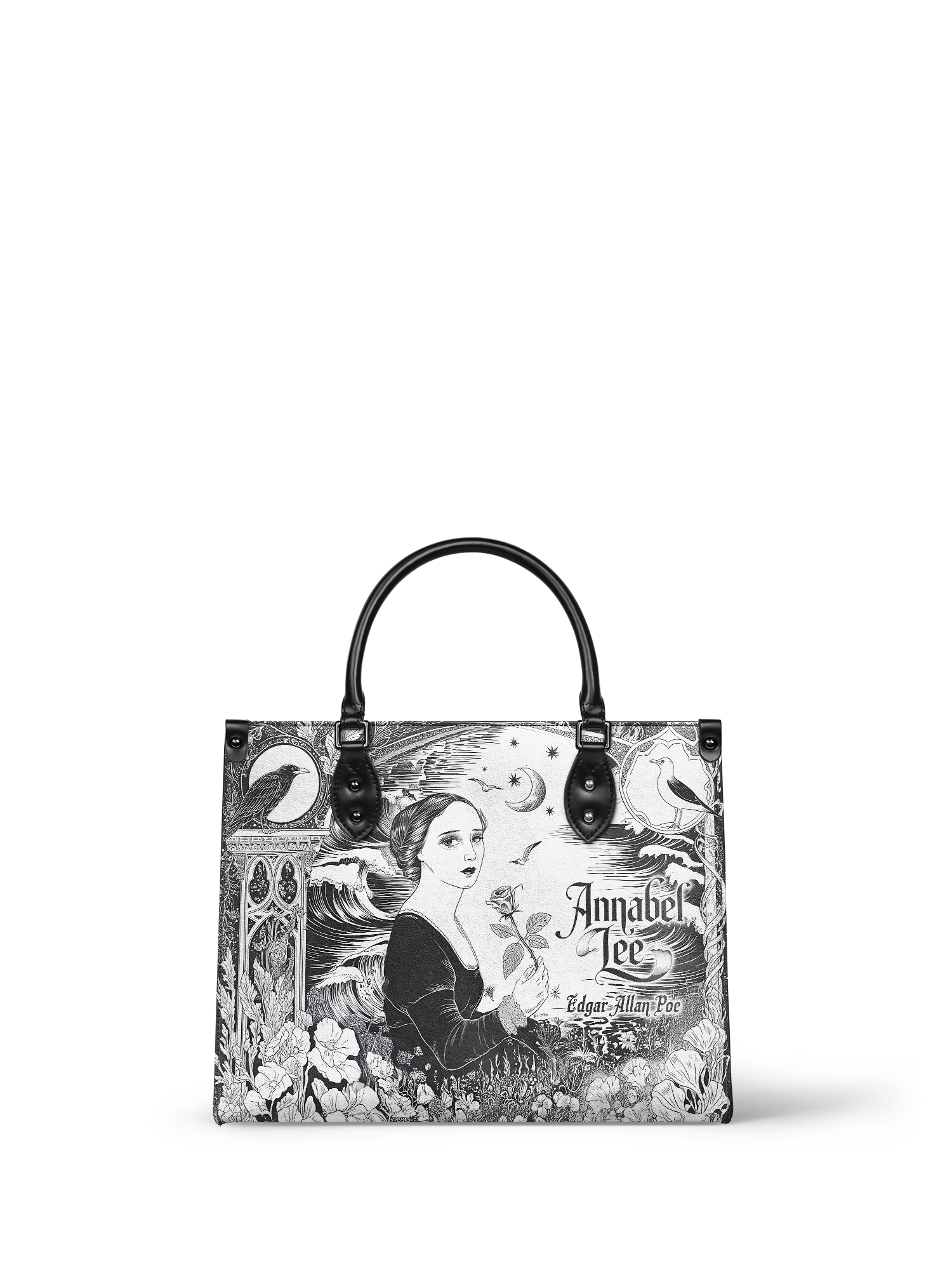 "Annabel Lee" - Black Interior - Leather Handbag