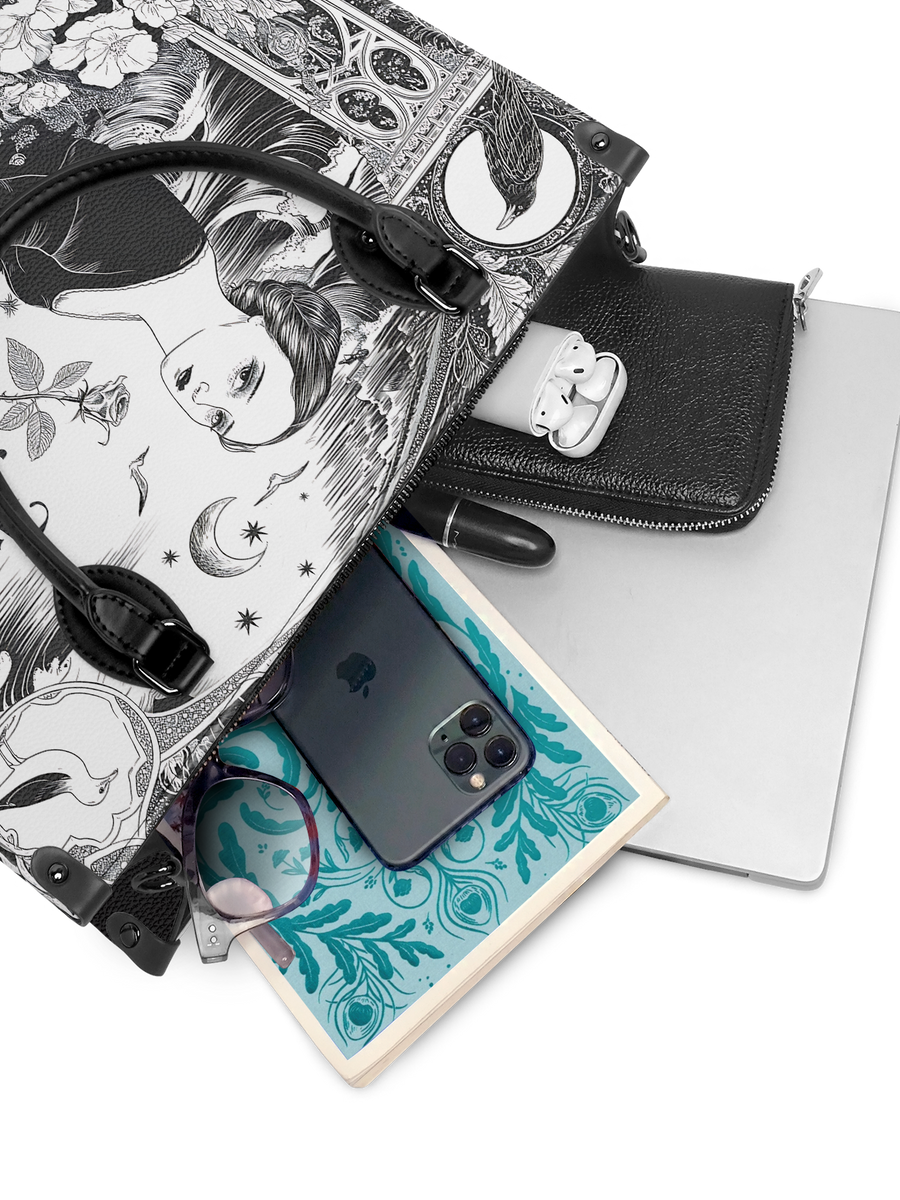 "Annabel Lee" - Black Interior - Leather Handbag