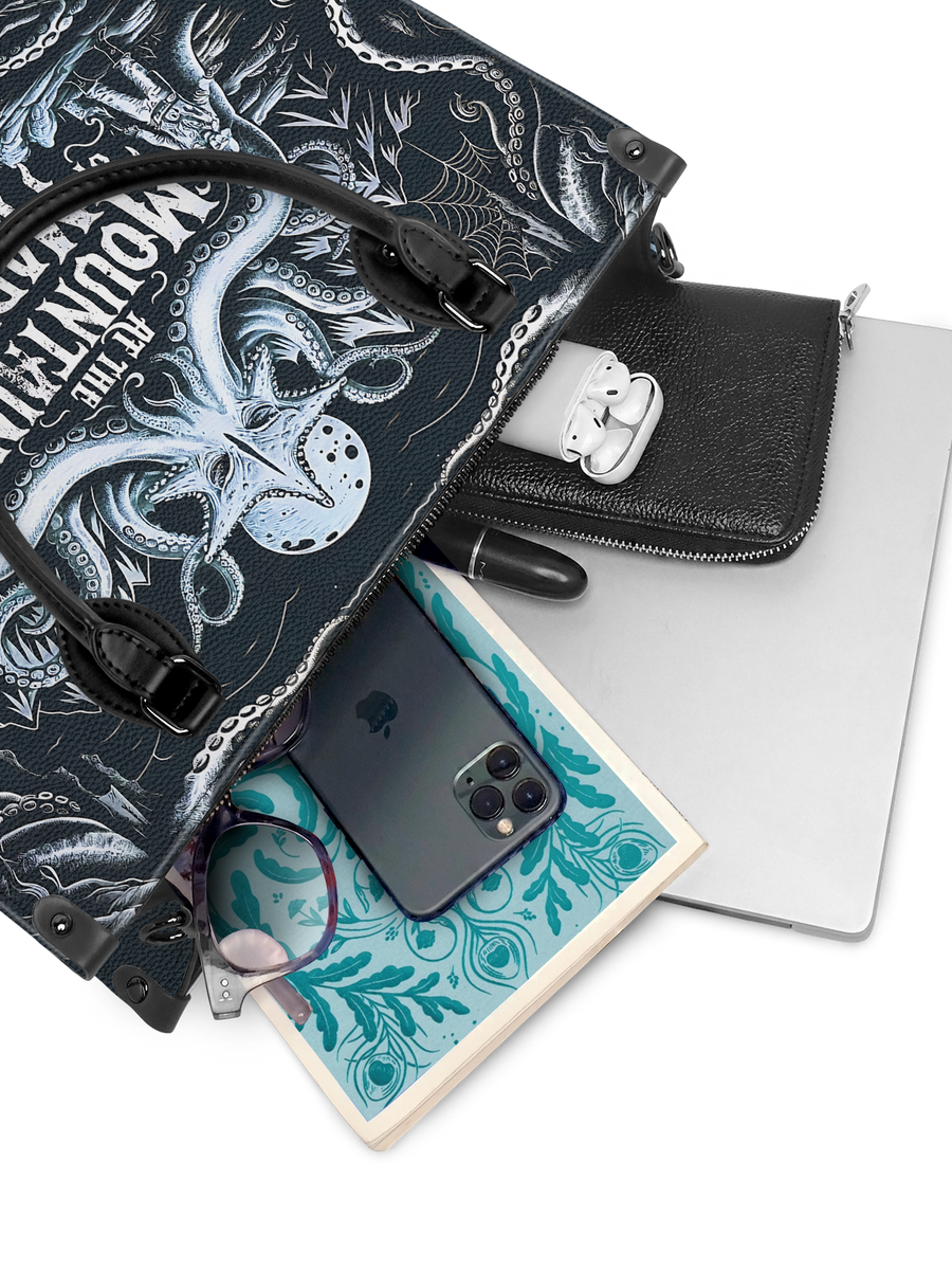 "At The Mountains Of Madness" - Black Interior - Leather Handbag