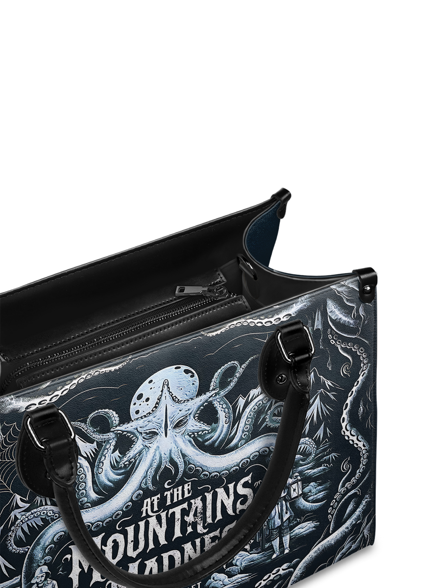 "At The Mountains Of Madness" - Black Interior - Leather Handbag
