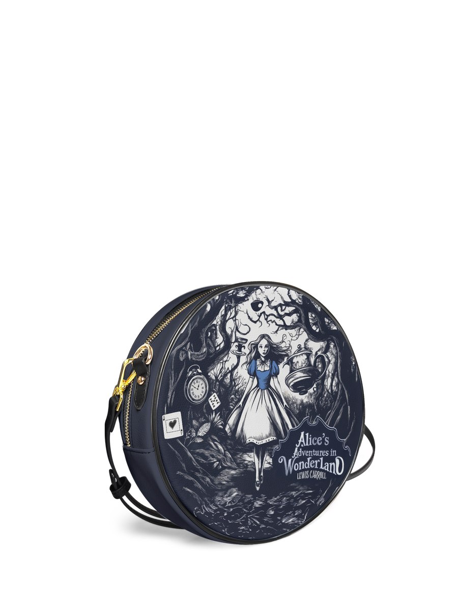 "Down The Rabbit Hole" Circle Crossbody Bag
