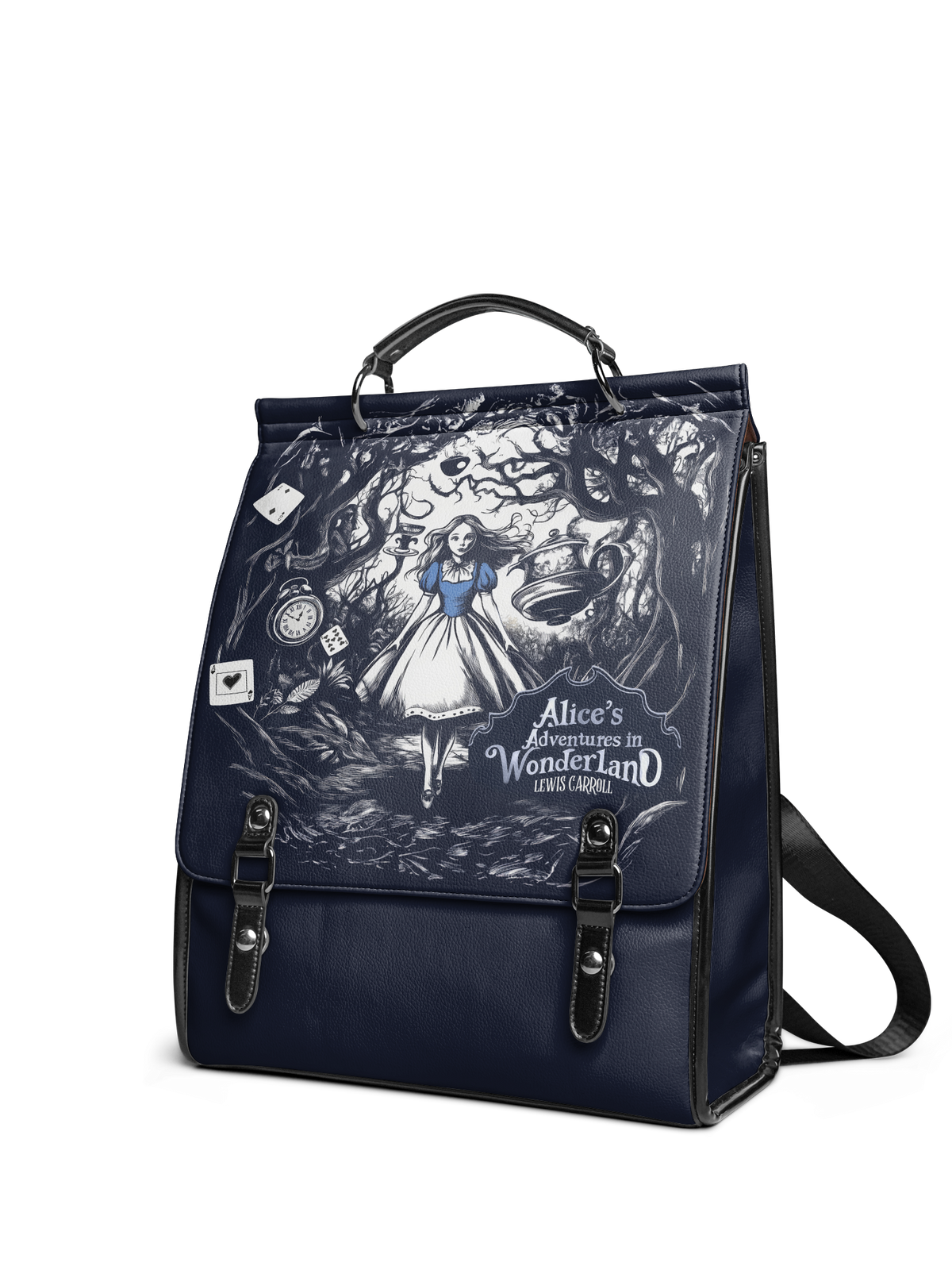 "Down the Rabbit Hole" Leather Backpack