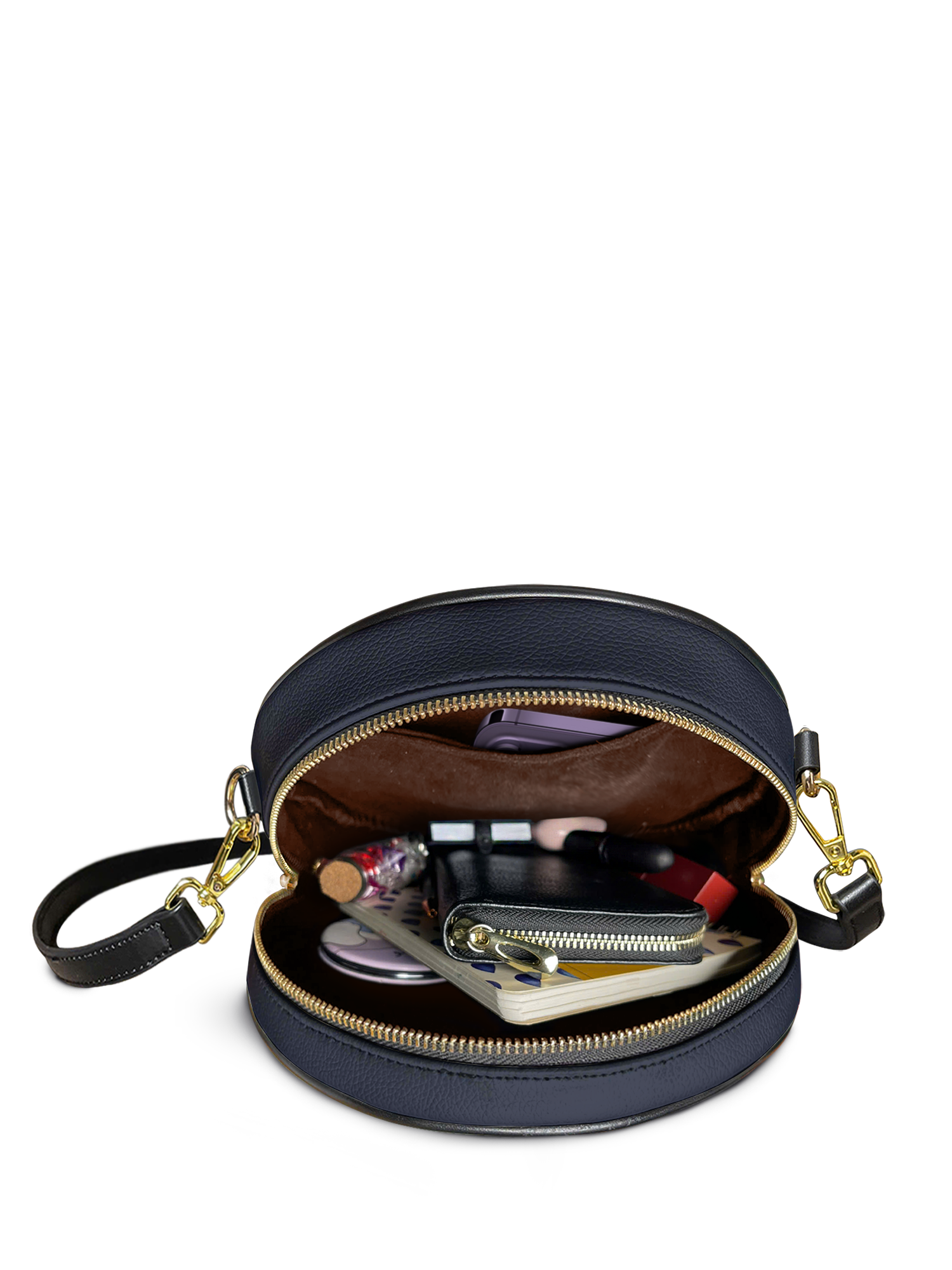 "Down The Rabbit Hole" Circle Crossbody Bag