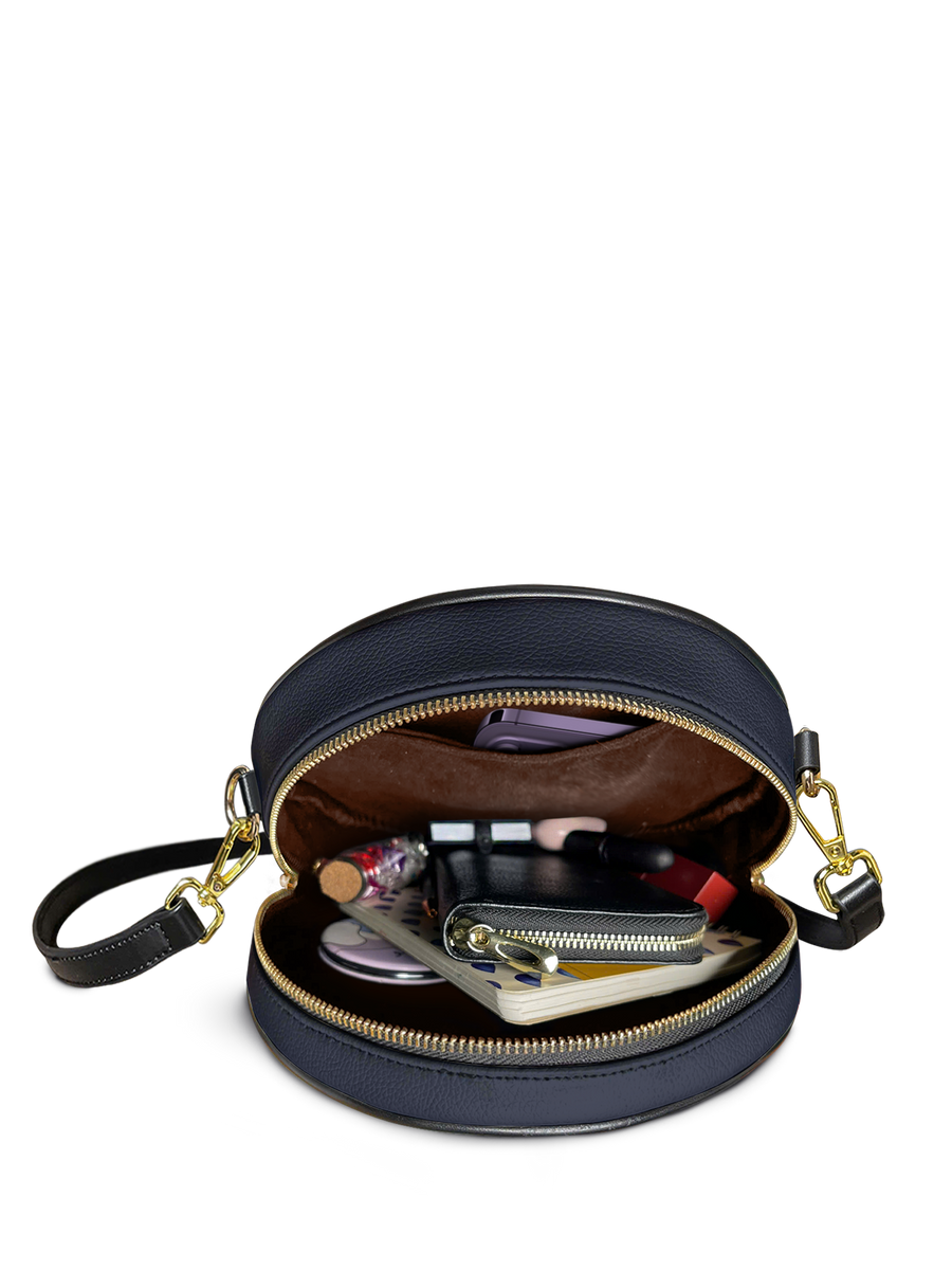 "Down The Rabbit Hole" Circle Crossbody Bag