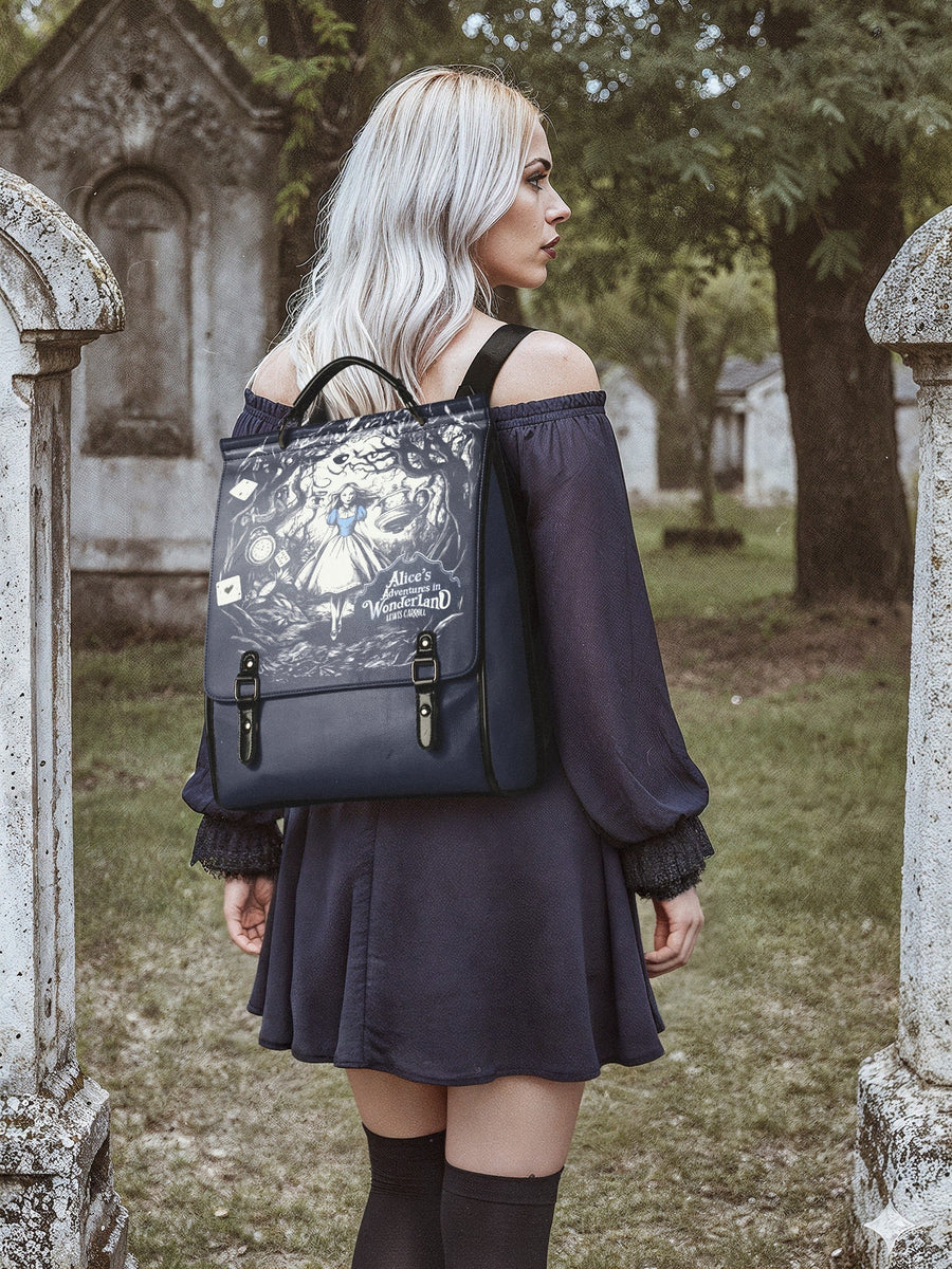 "Down the Rabbit Hole" Leather Backpack