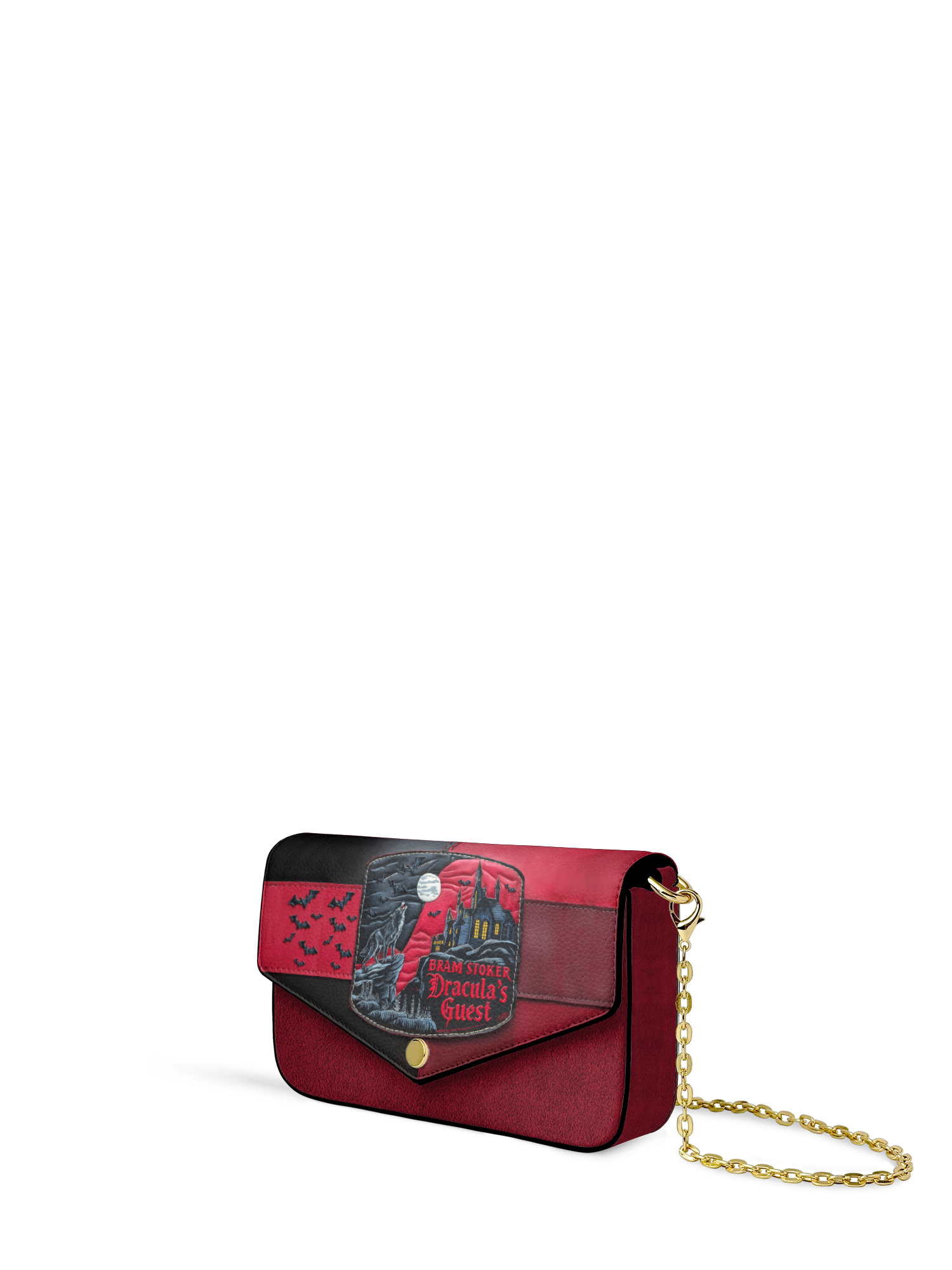 "Dracula's Guest" Envelope Chain Crossbody Bag