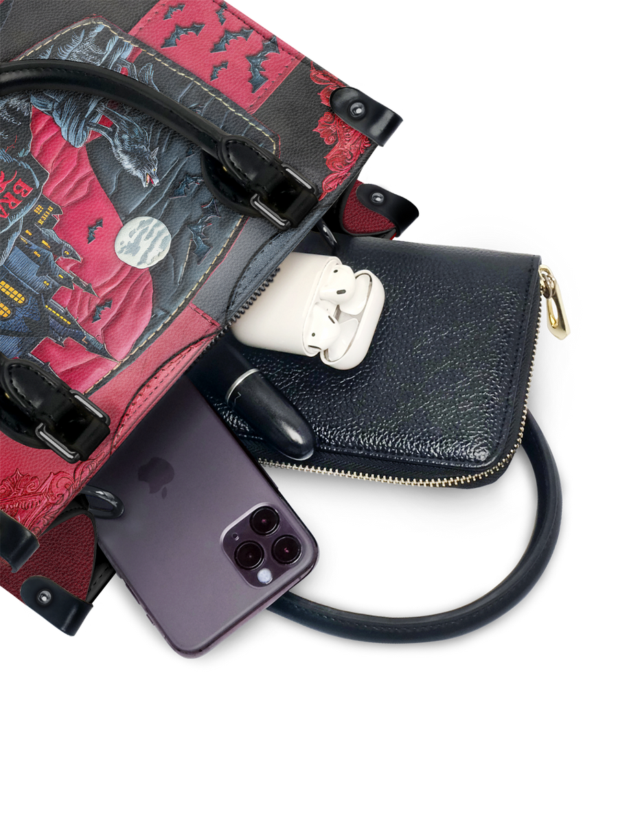 "Dracula's Guest" - Black Interior - Small Leather Handbag
