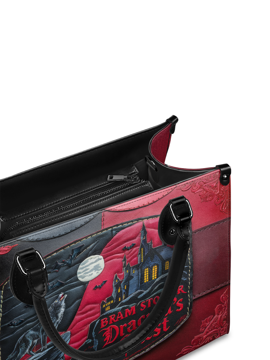 "Dracula's Guest" - Black Interior - Leather Handbag