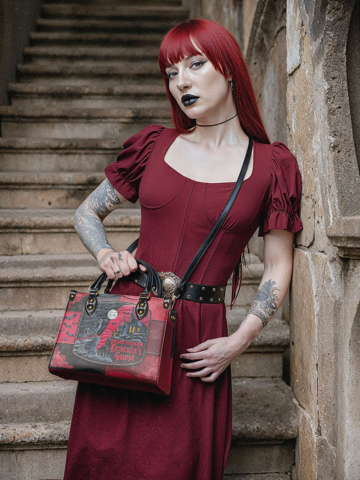 "Dracula's Guest" Small Leather Handbag