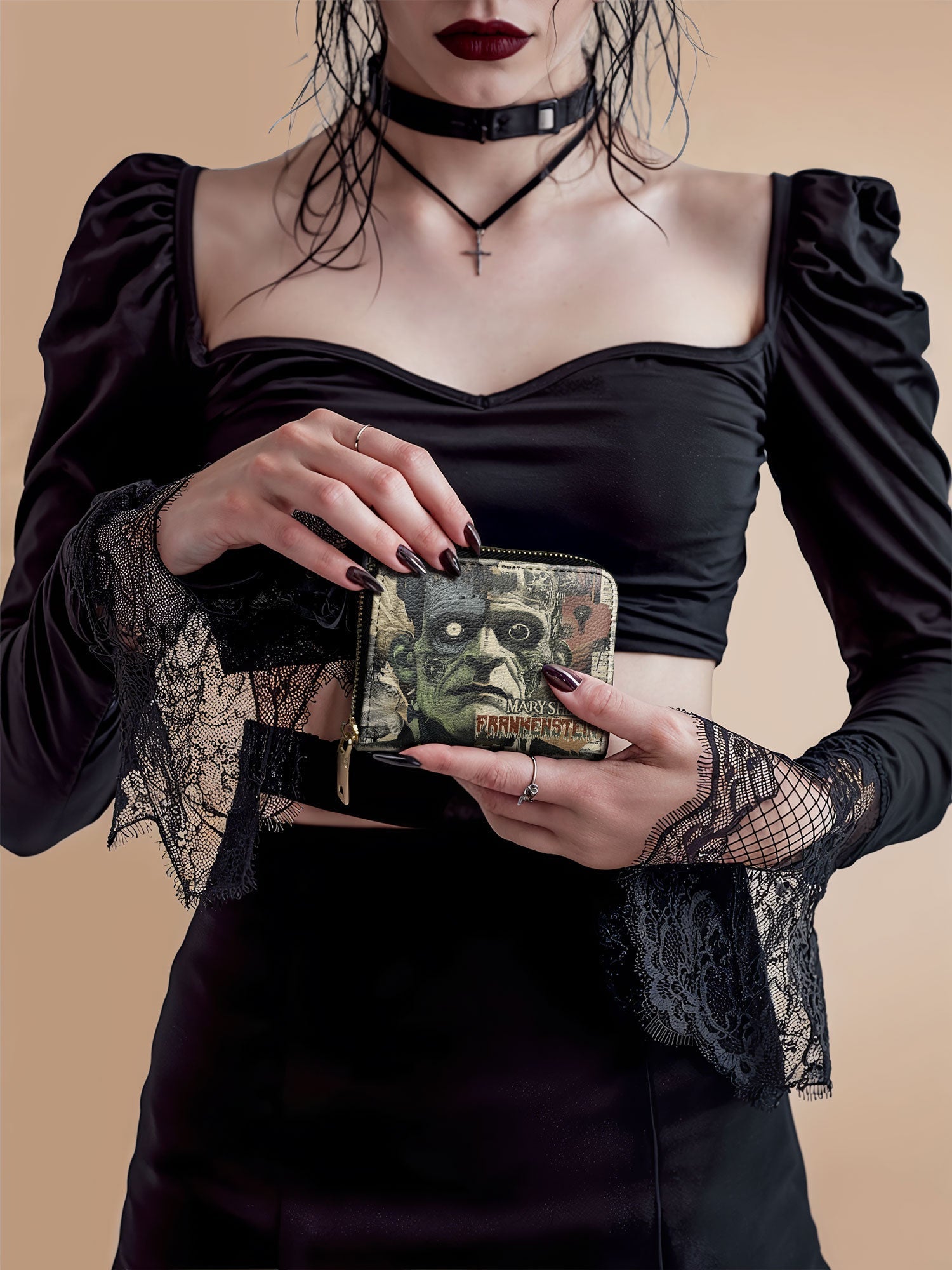 "Frankenstein" Old Parchment Mini Wallet