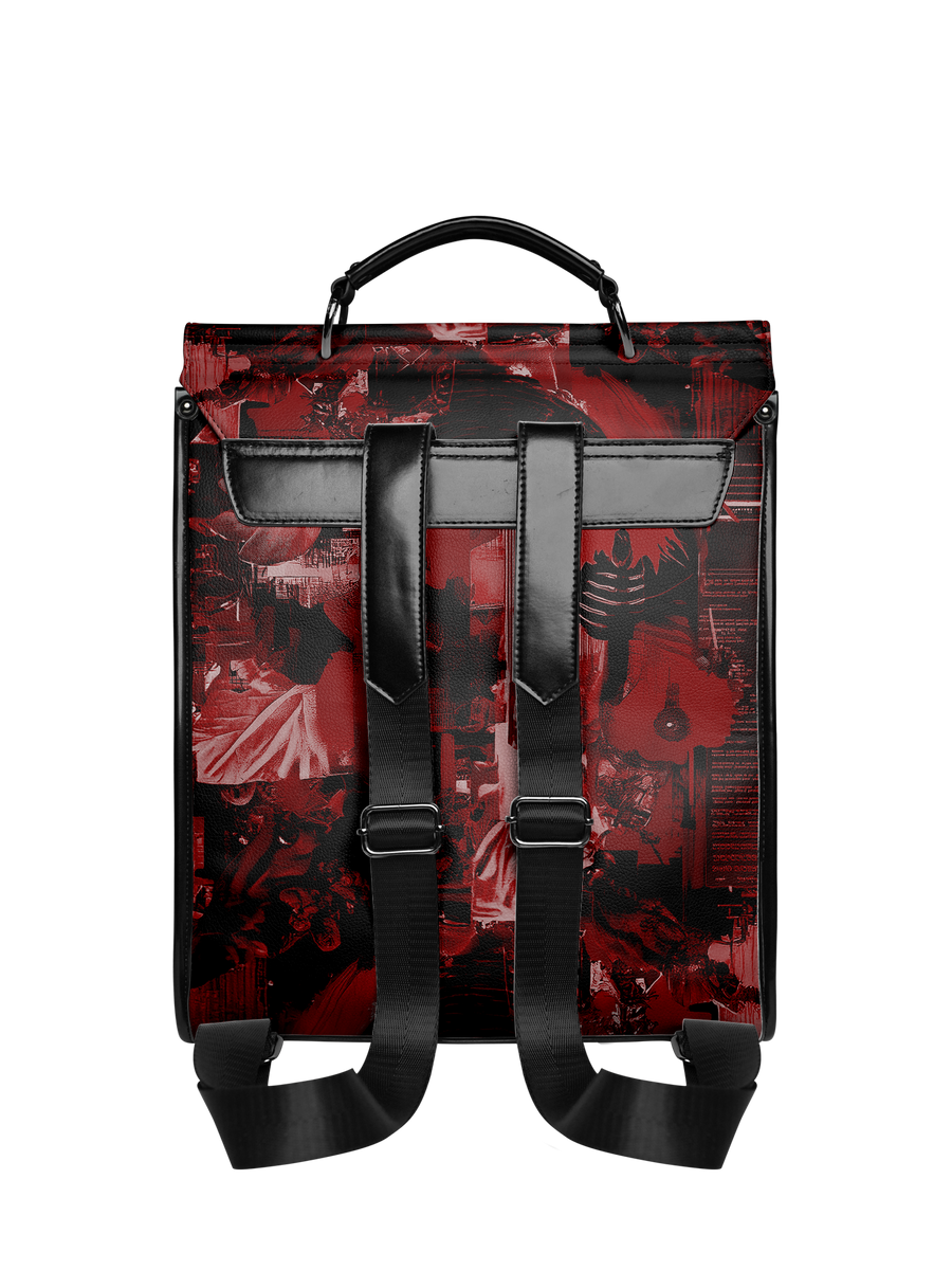 "Frankenstein" Heart Surge Leather Backpack