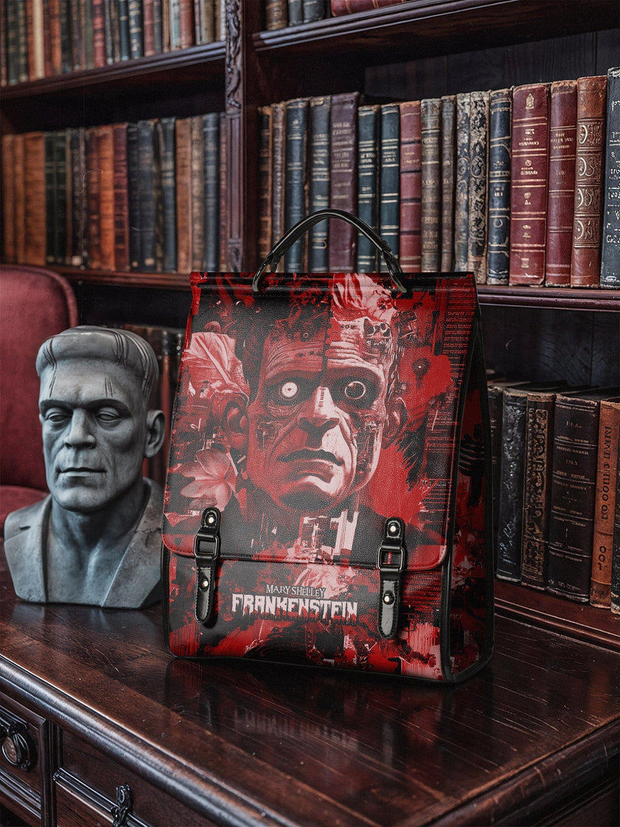 "Frankenstein" Heart Surge Leather Backpack