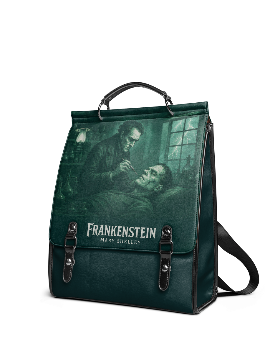 "Frankenstein" Mortuary Moss Leather Backpack