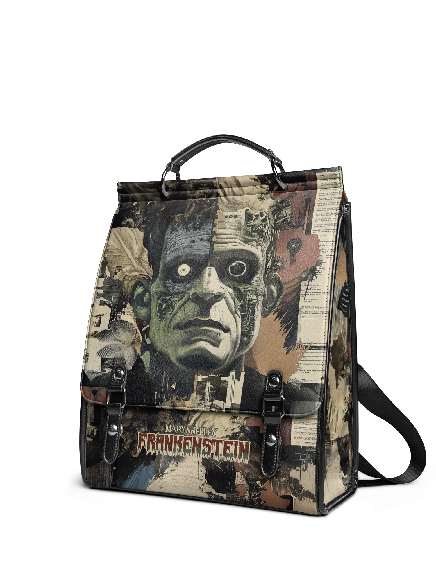 "Frankenstein" Old Parchment Leather Backpack