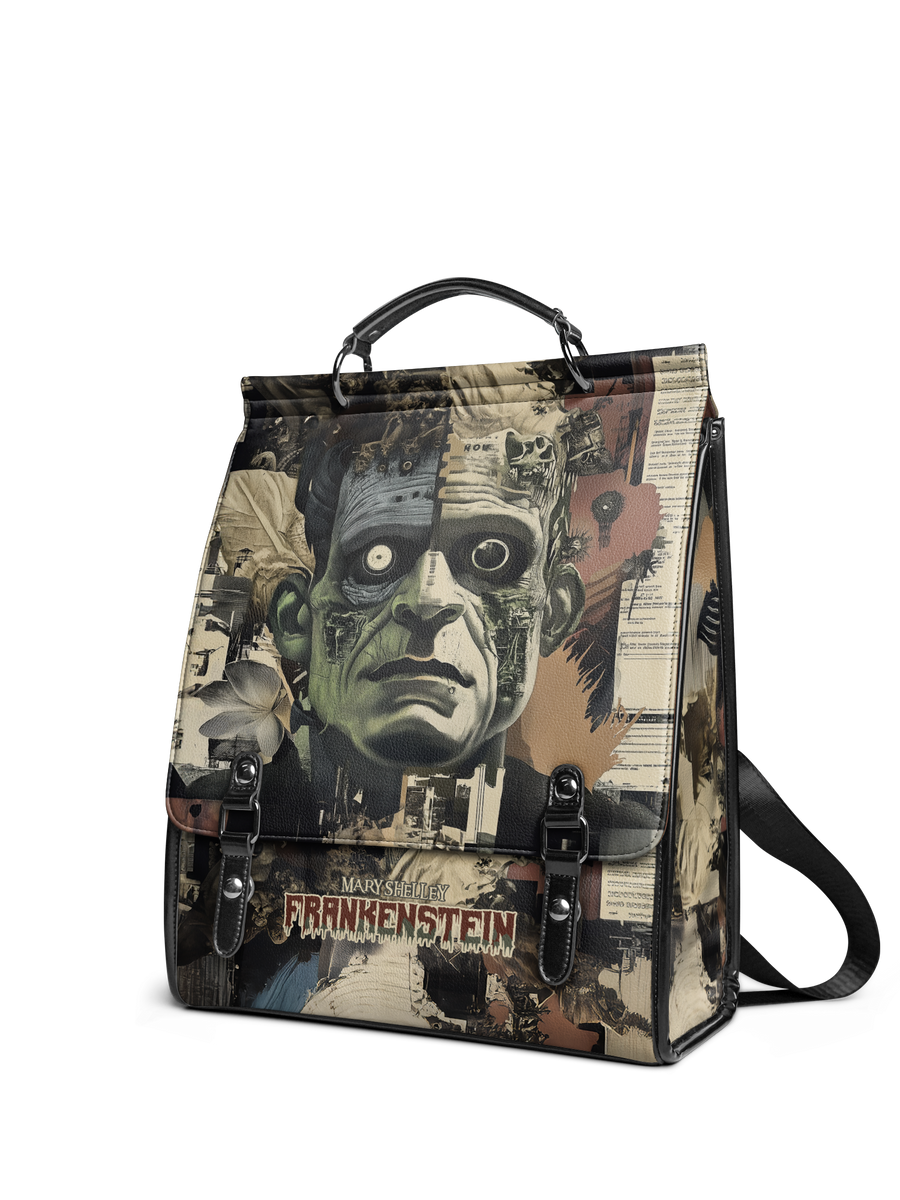 "Frankenstein" Old Parchment Leather Backpack