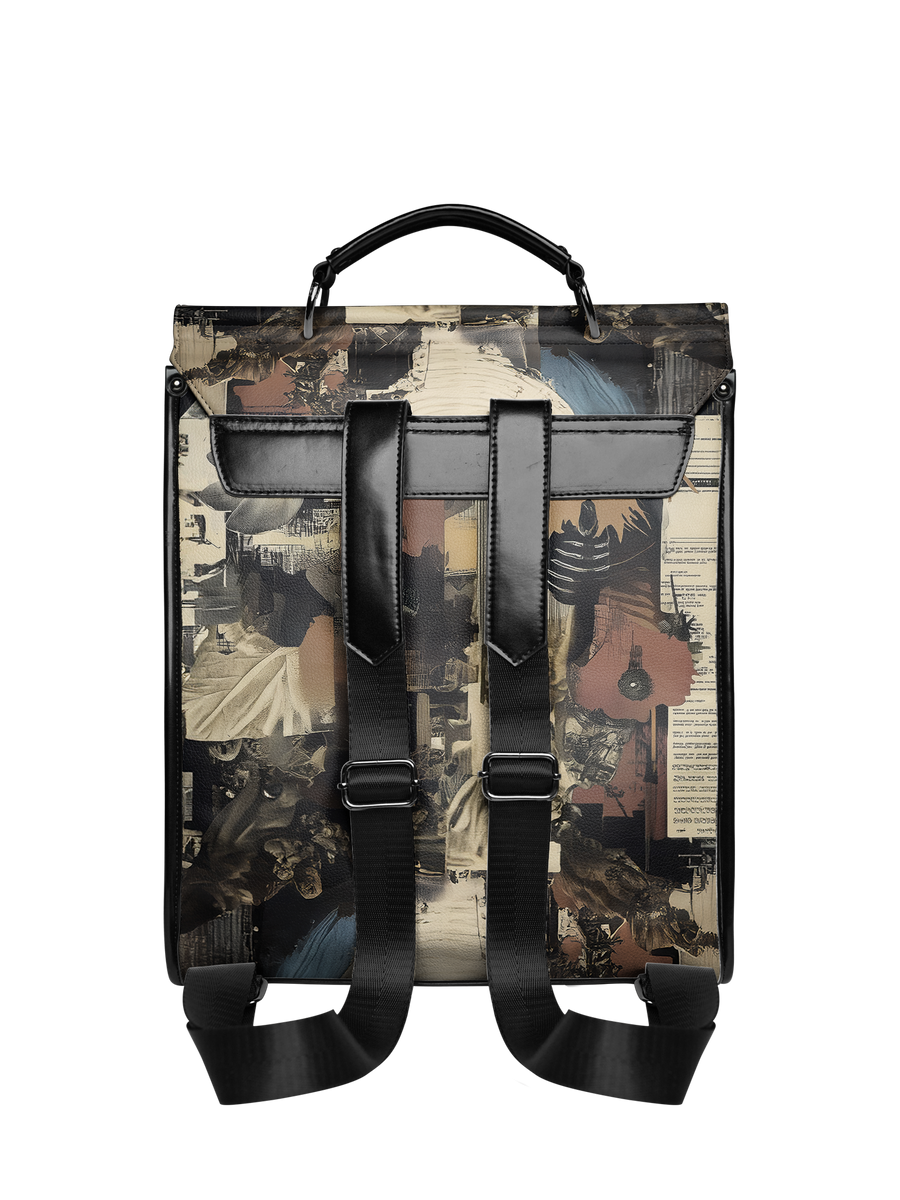 "Frankenstein" Old Parchment Leather Backpack