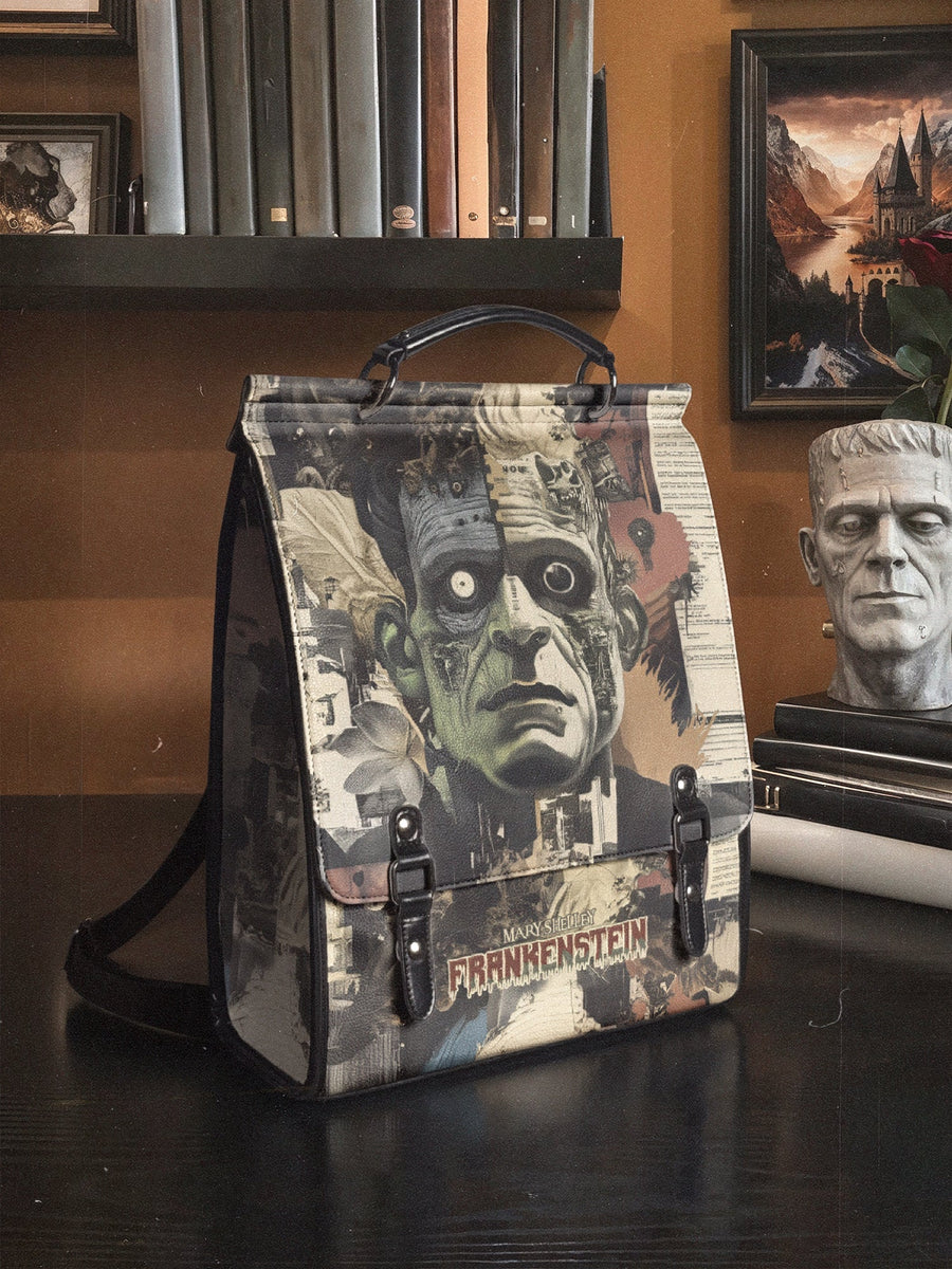 "Frankenstein" Old Parchment Leather Backpack