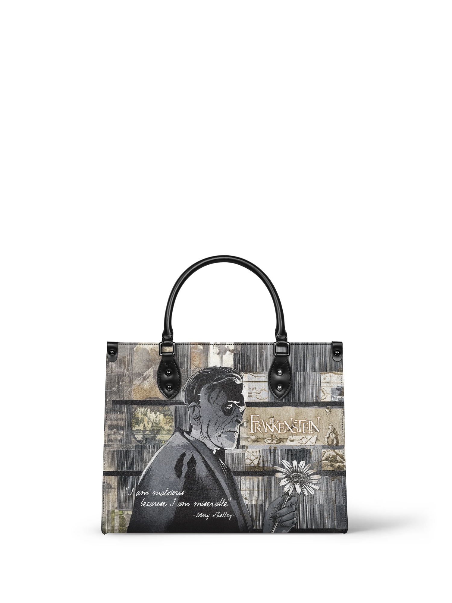 "Frankenstein" Ashes of Hope - Black Interior - Leather Handbag