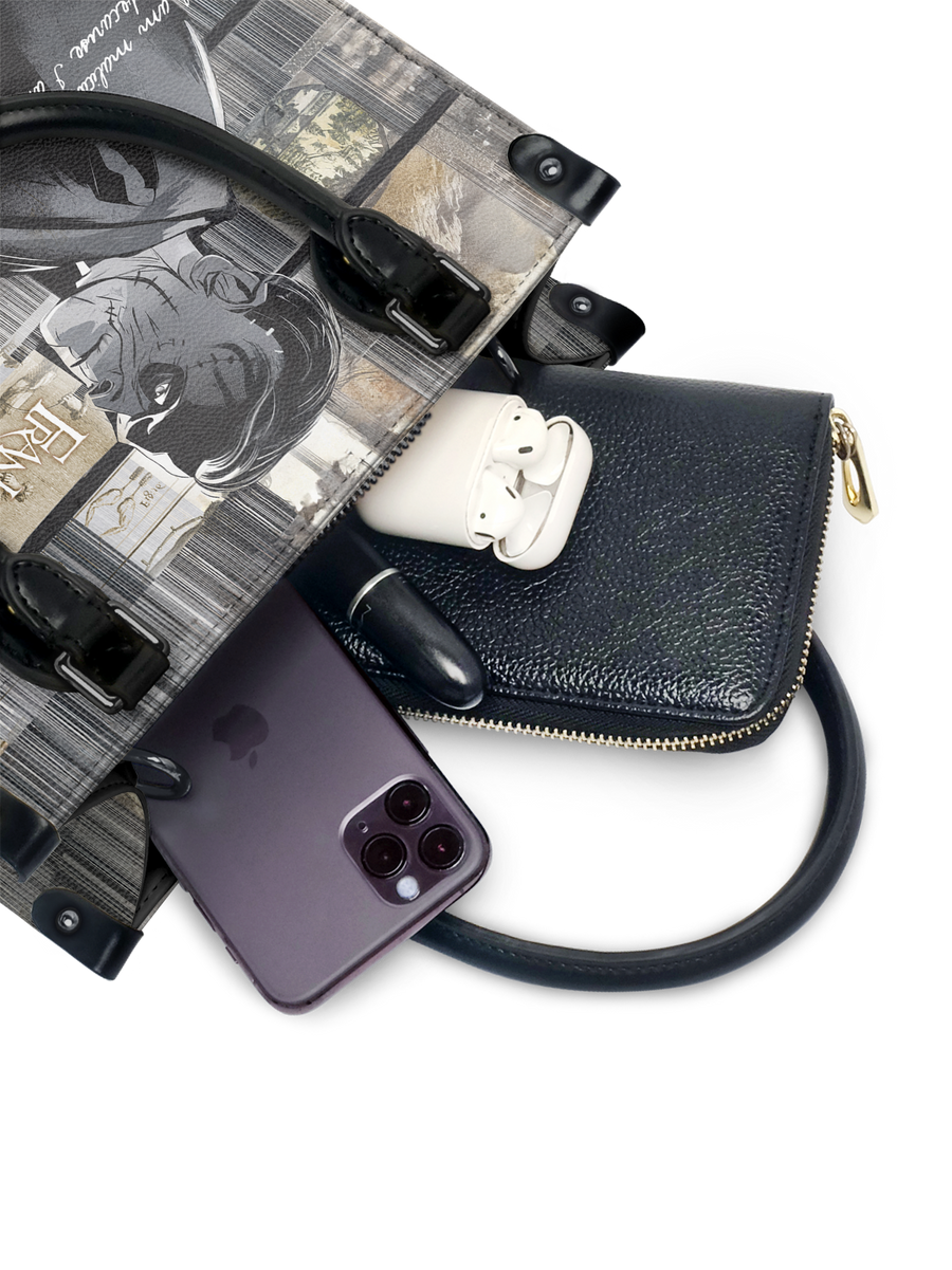"Frankenstein" Ashes of Hope - Black Interior - Small Leather Handbag