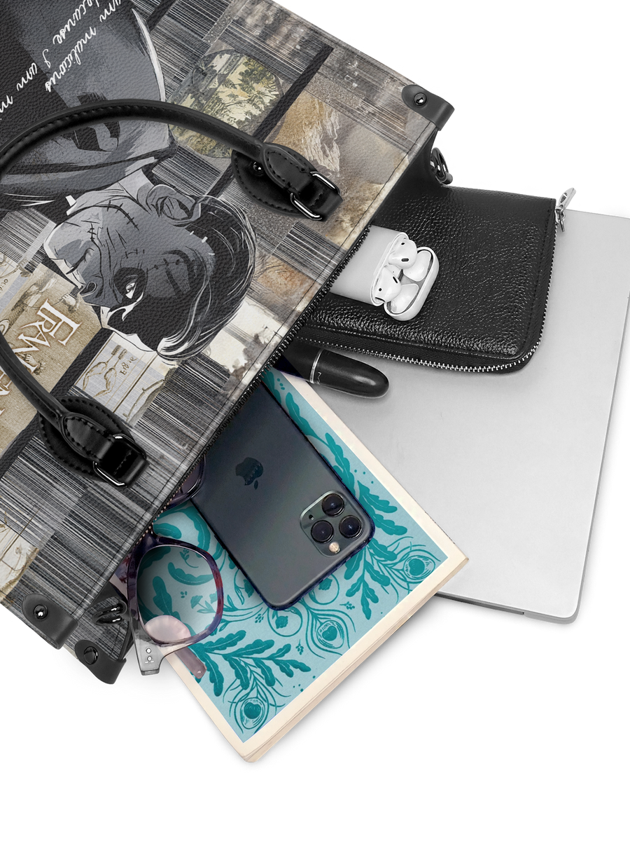 "Frankenstein" Ashes of Hope - Black Interior - Leather Handbag