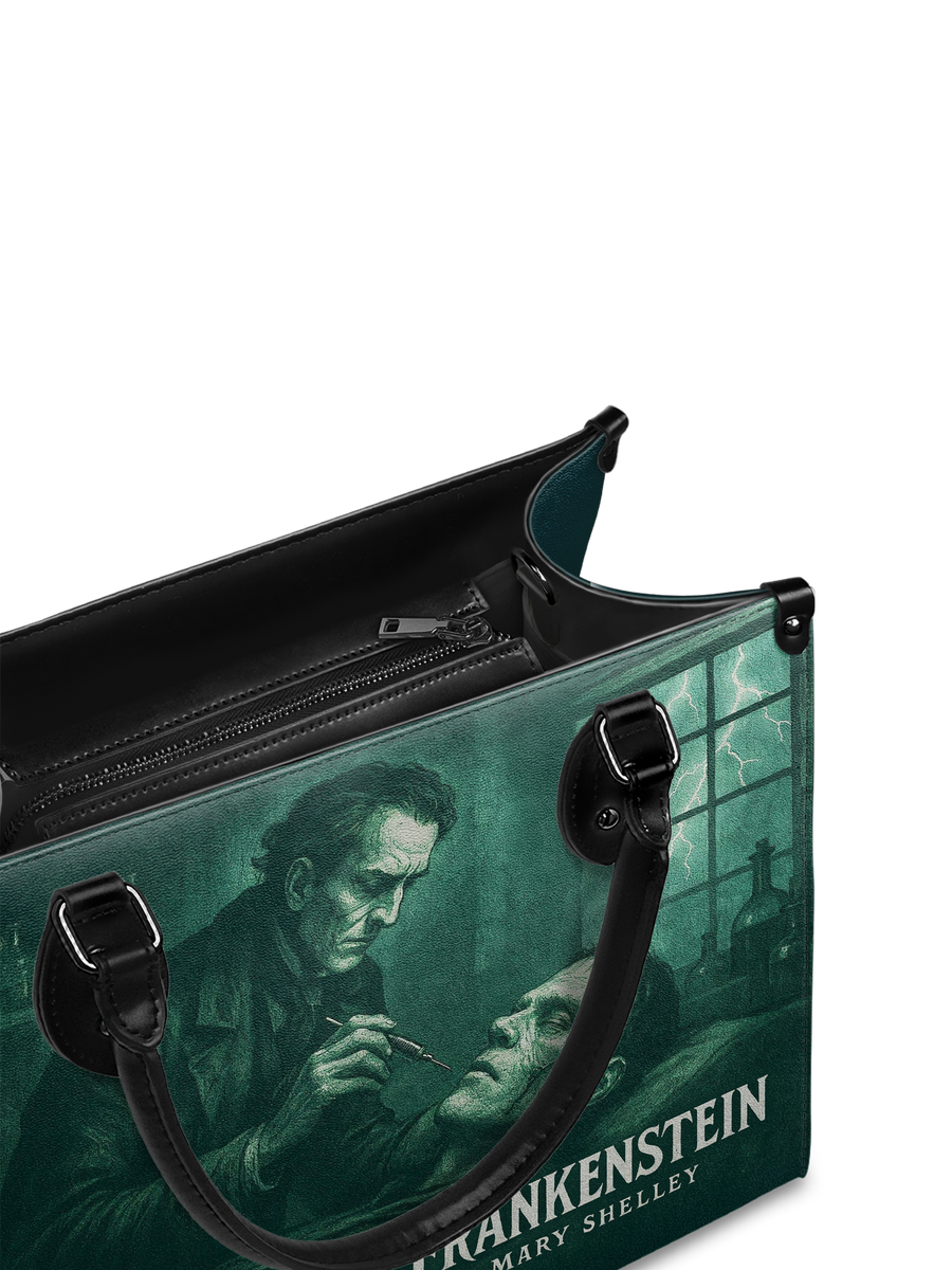 "Frankenstein" Mortuary Moss - Black Interior - Leather Handbag