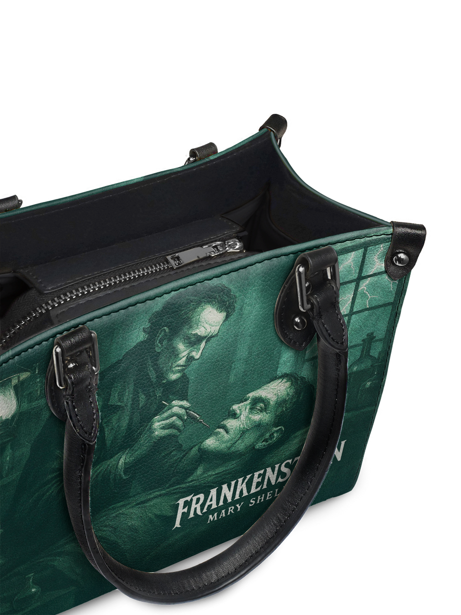 "Frankenstein" Mortuary Moss - Black Interior - Small Leather Handbag