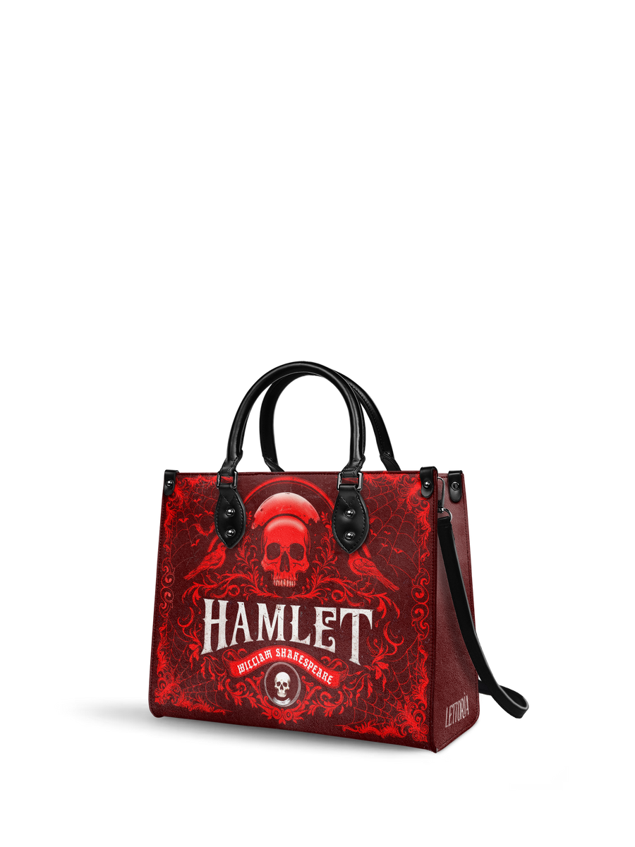 "Hamlet" The Red Room - Black Interior - Leather Handbag
