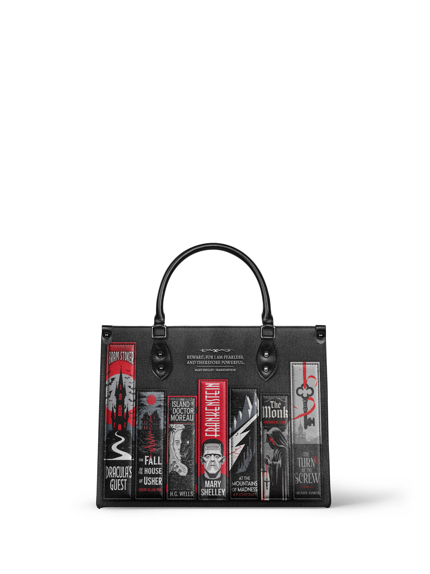 "The Fearless Collection" - Black Interior - Leather Handbag