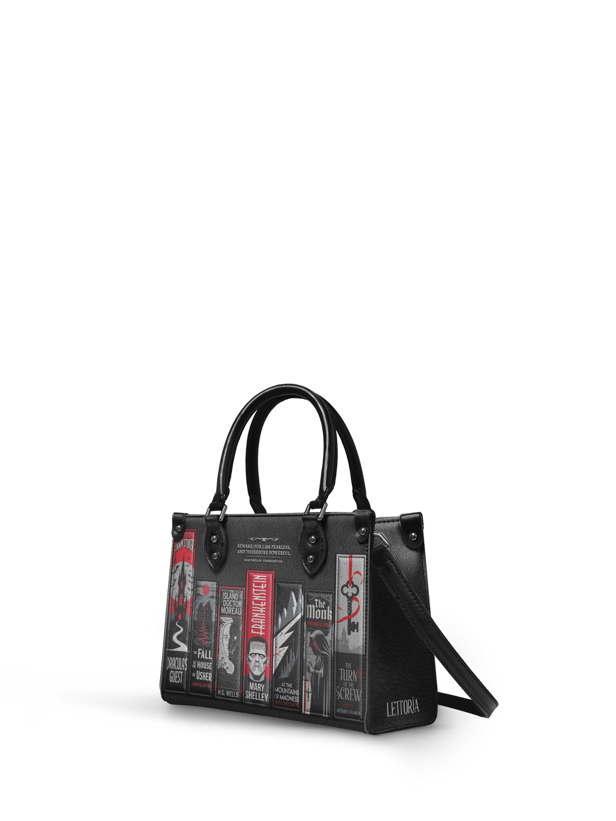 "The Fearless Collection" - Black Interior - Small Leather Handbag